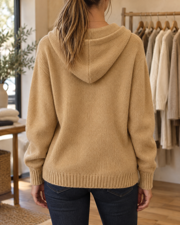 Hooded Knit Cardigan