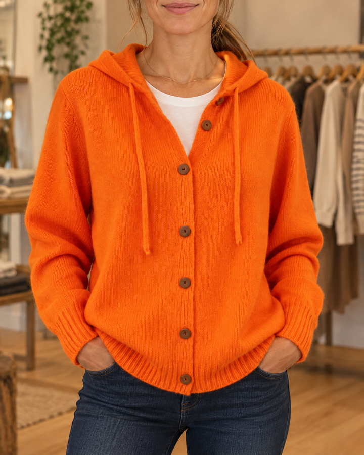 Hooded Knit Cardigan