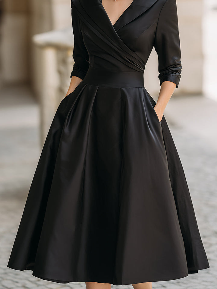 Midi Dress in Satin