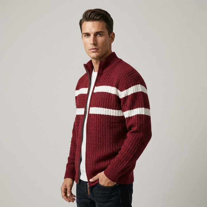 Textured Cable Knit Cardigan