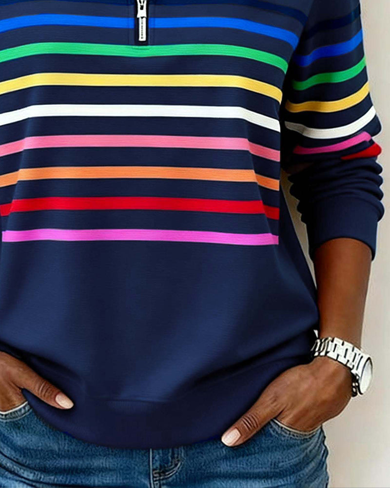 Casual Sweater with Colorful Comfort