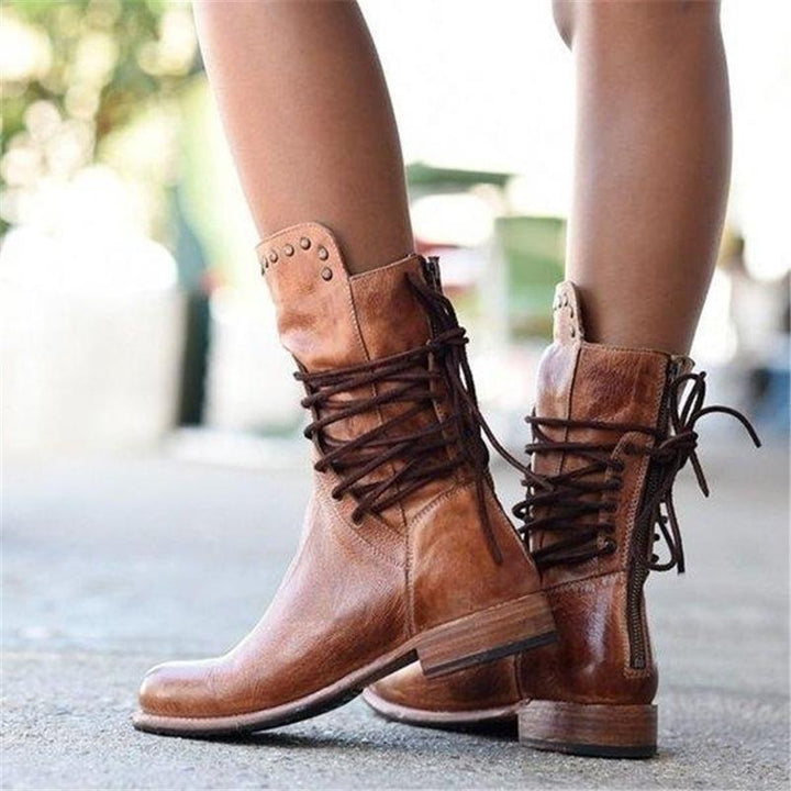 Elegant Boots with Stability Heel