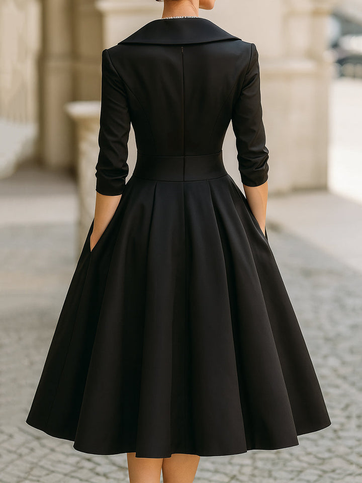 Midi Dress in Satin