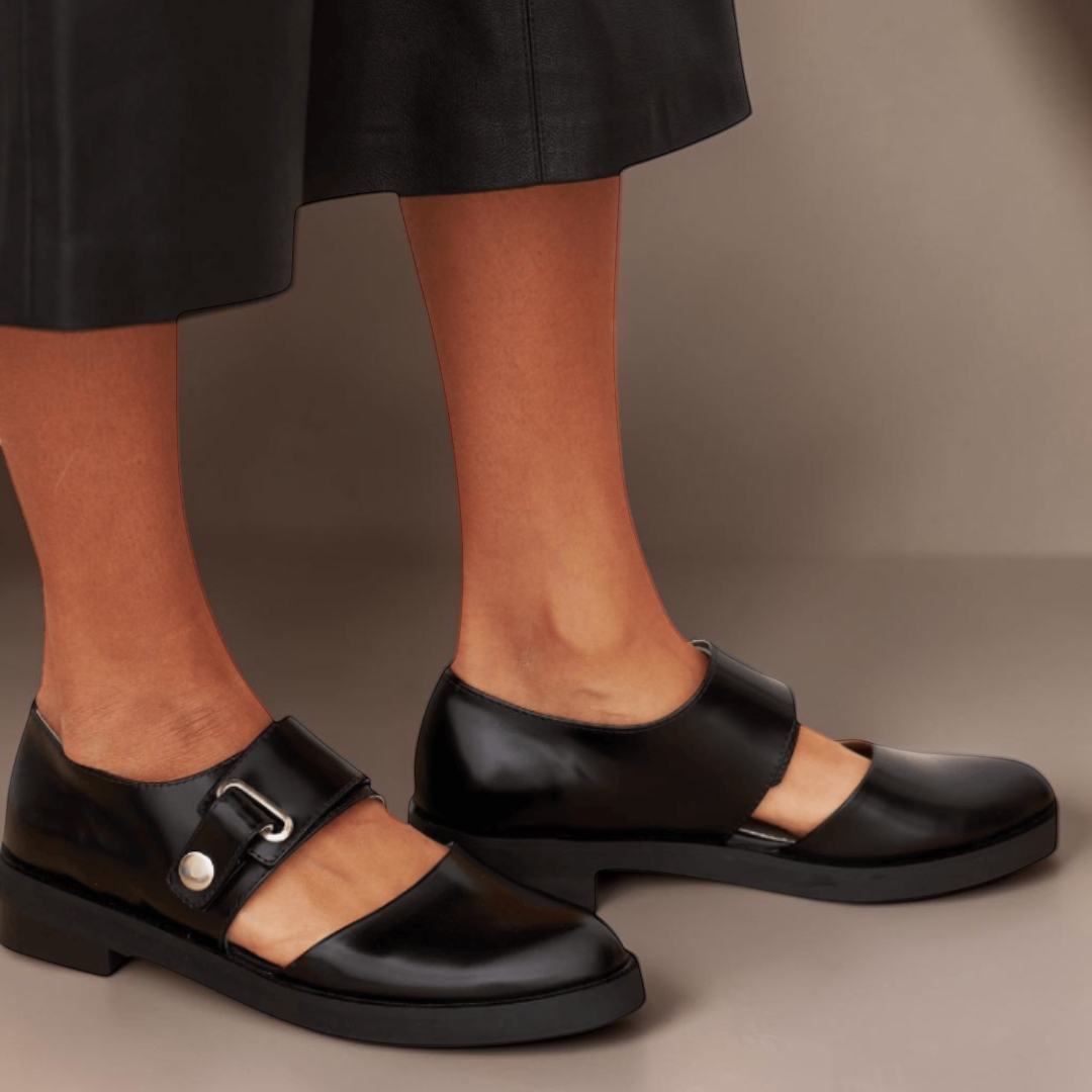 Adjustable Strap Mary Jane Flats