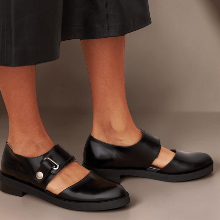 Adjustable Strap Mary Jane Flats