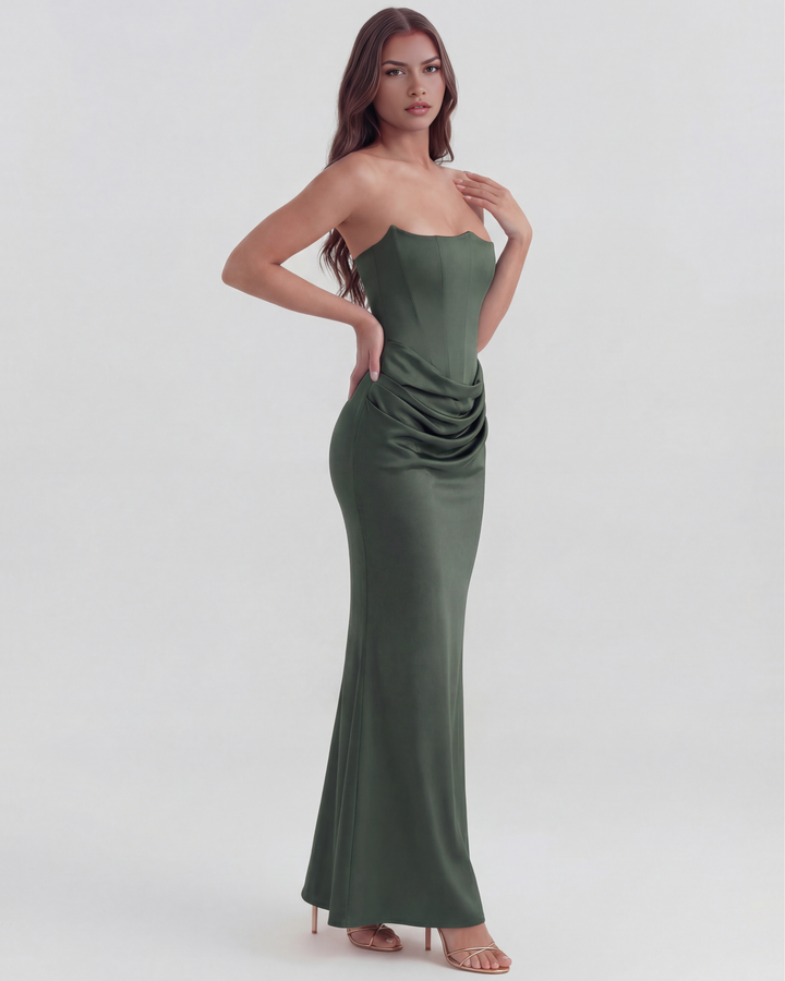 Elegant Corset Maxi Dress