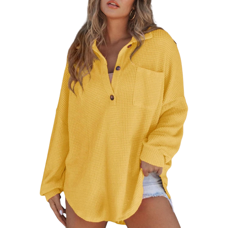 Casual Lightweight V-neck Tunic Blouse