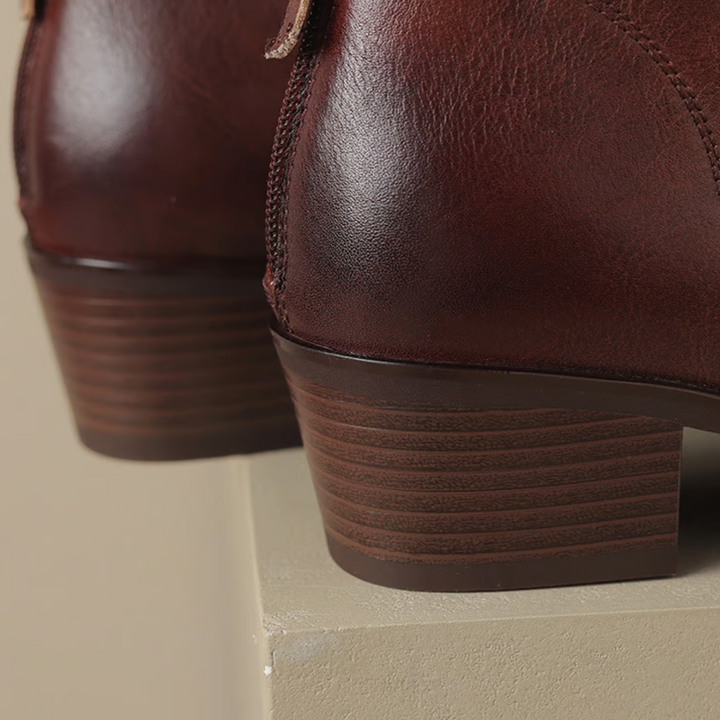 Low Heel Luxury Ankle Boots