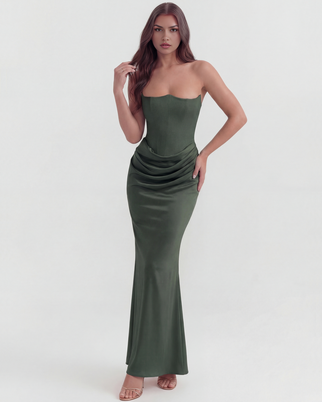 Elegant Corset Maxi Dress