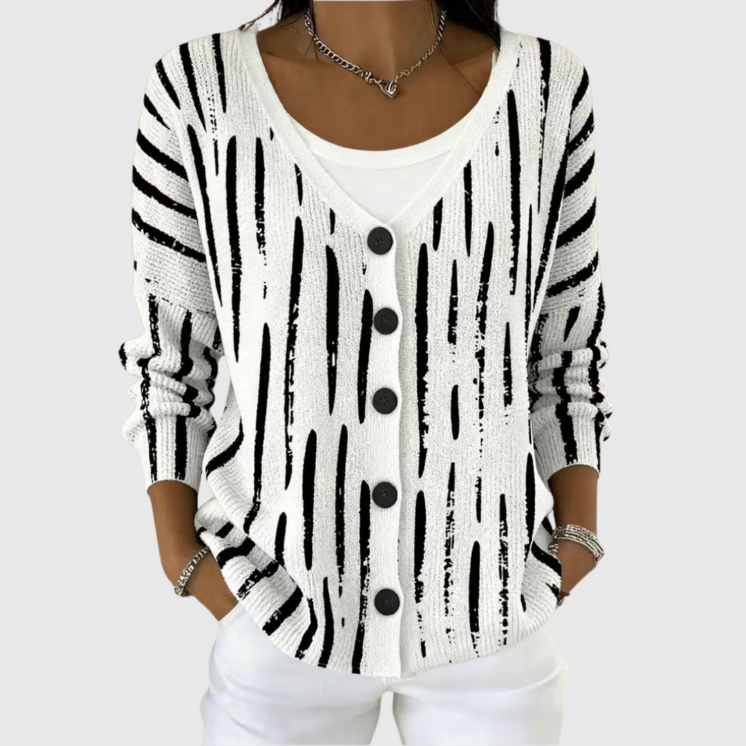 Knitted Button-Up Jacket Verity