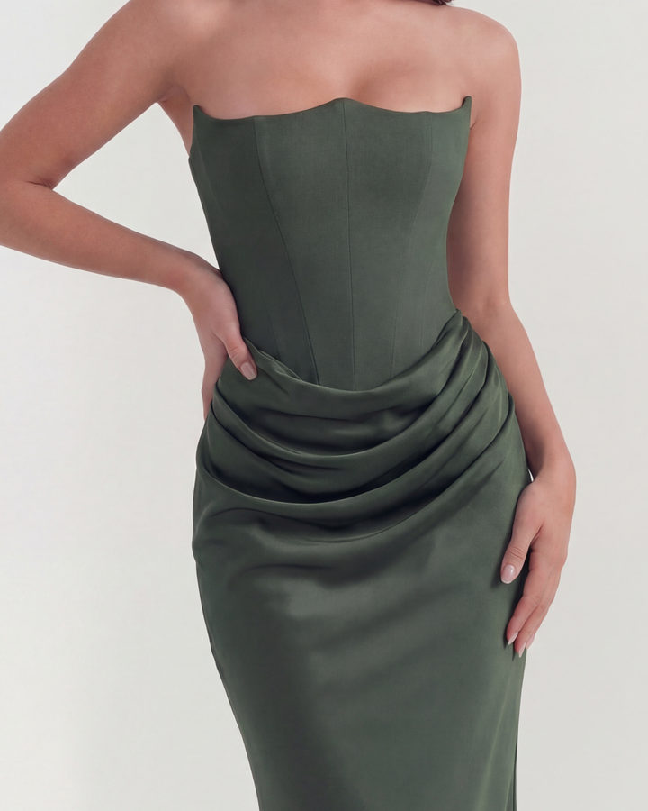 Elegant Corset Maxi Dress
