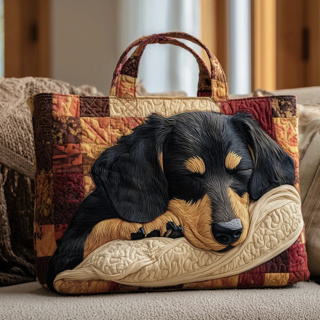 Dachshund Handmade Tote Bag