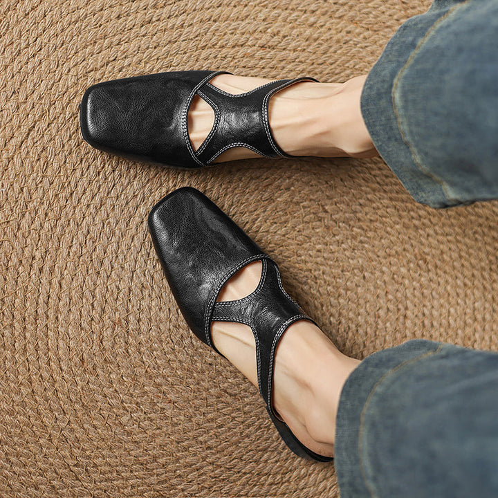 Genuine Leather Mules
