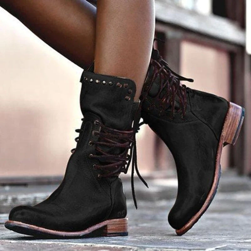 Elegant Boots with Stability Heel