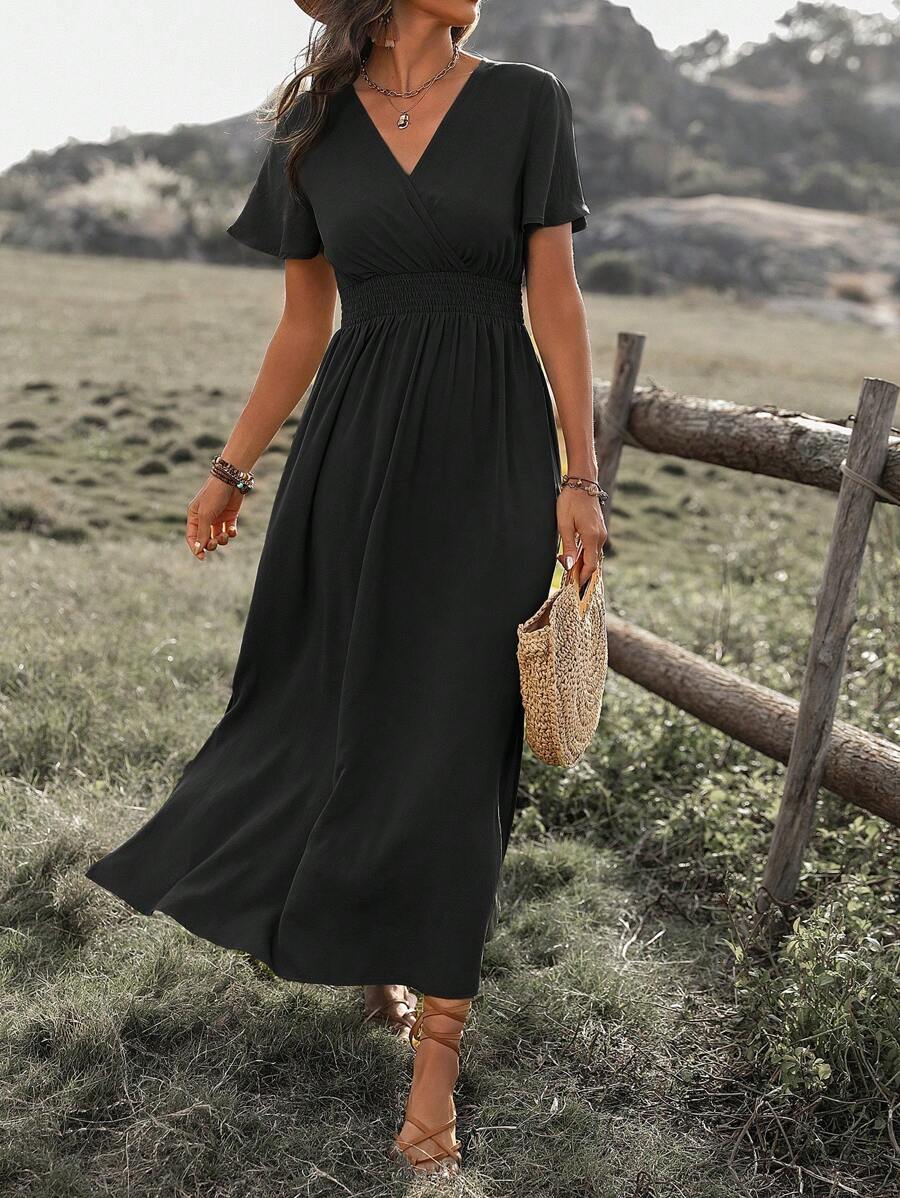 Elegant Maxi Slit Dress