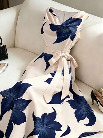 Floral A-Line Dress