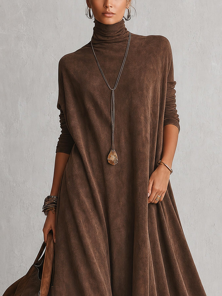 Vintage Suede Maxi Dress