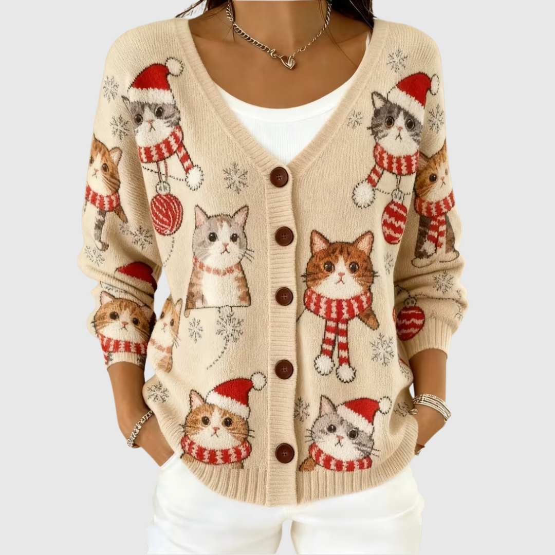 Knitted Button-Up Jacket