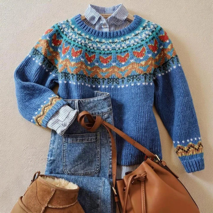 Classic Vintage Knit Sweater Leah