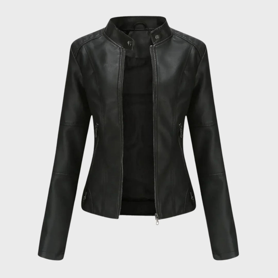 Everyday Leather Jacket with Timeless Elegance