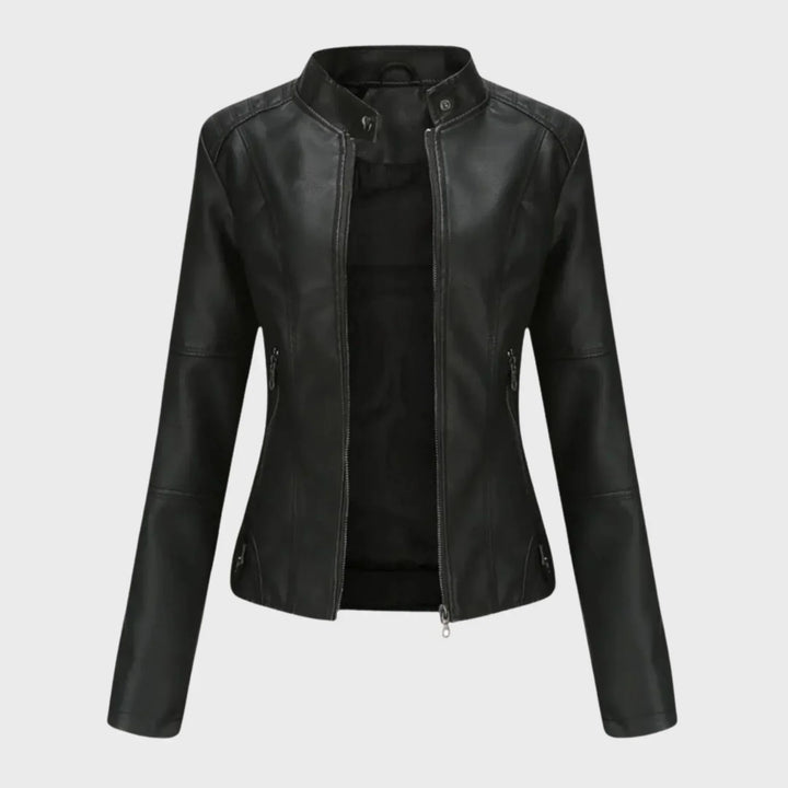 Everyday Leather Jacket with Timeless Elegance
