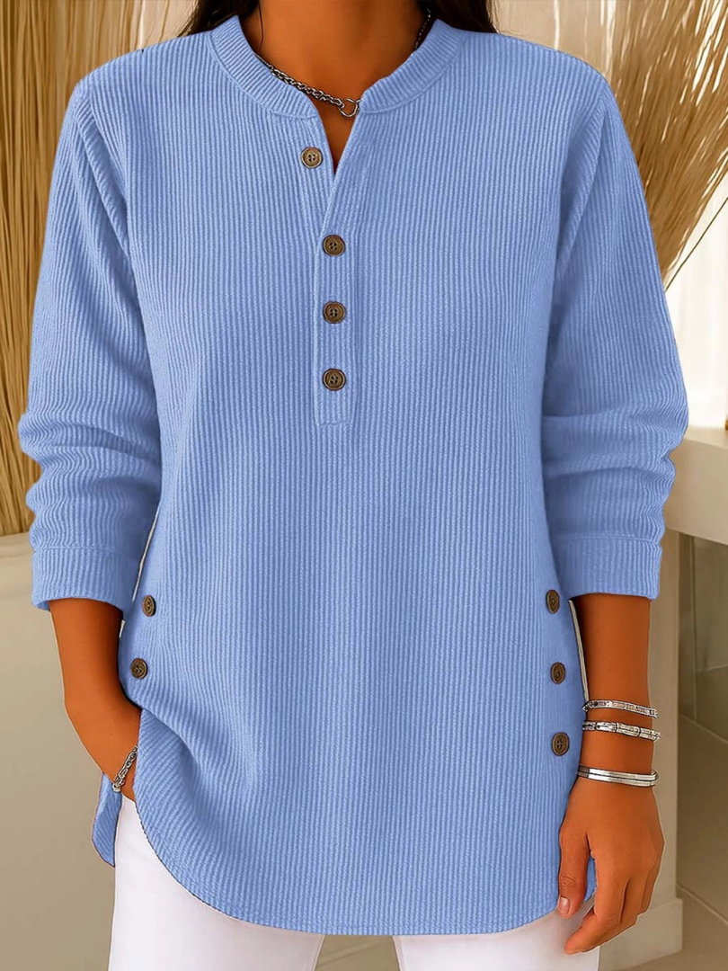 Button Henley Tunic