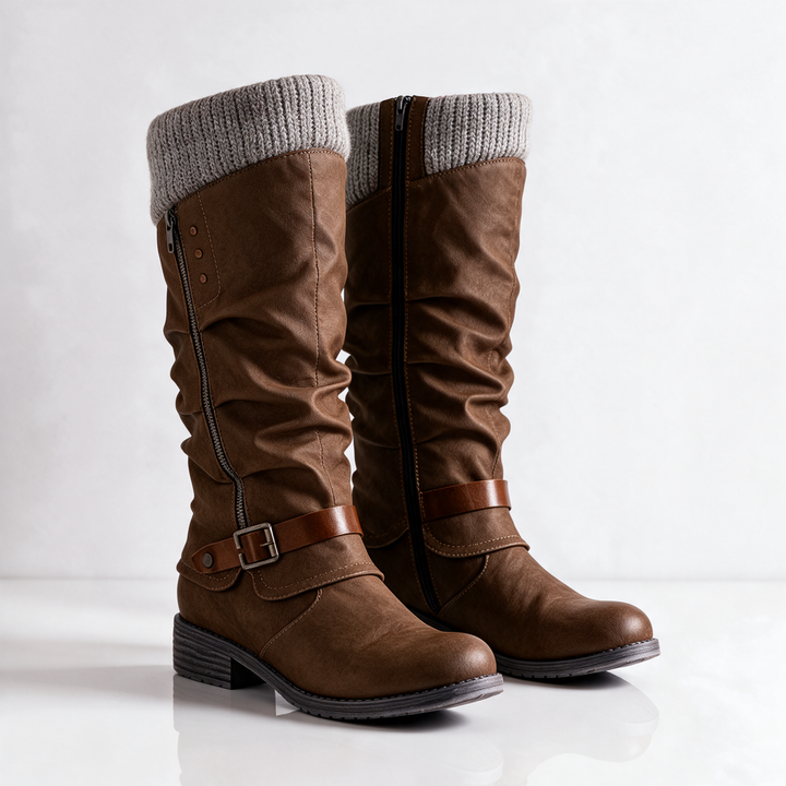 Mid-Calf Buckle Boots