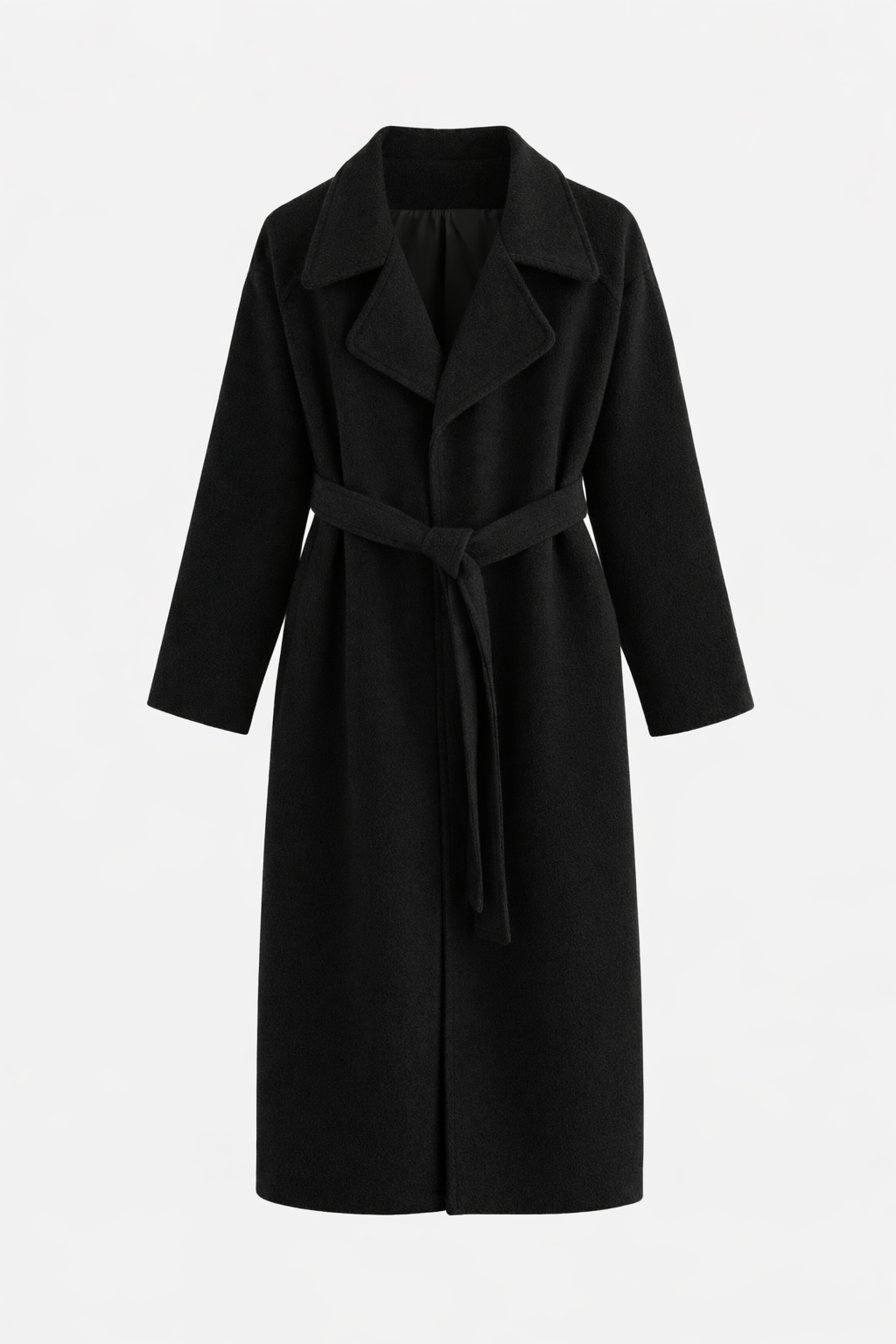 Elegant Belted Long Coat