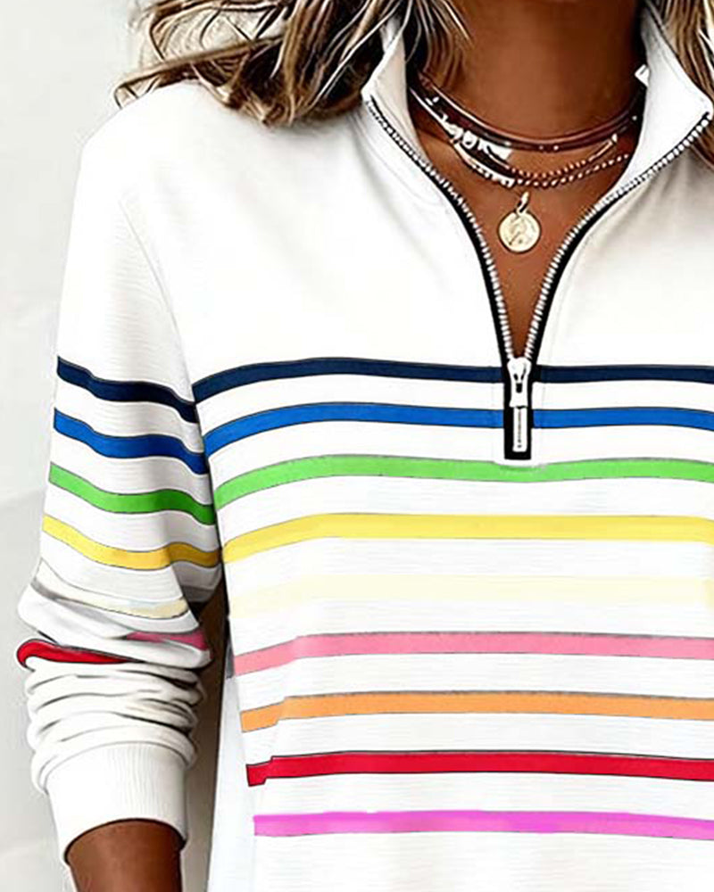 Casual Sweater with Colorful Comfort