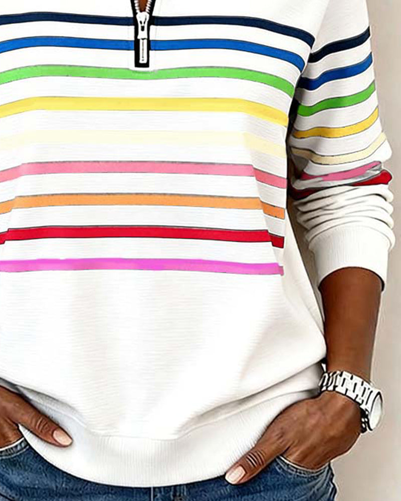 Casual Sweater with Colorful Comfort