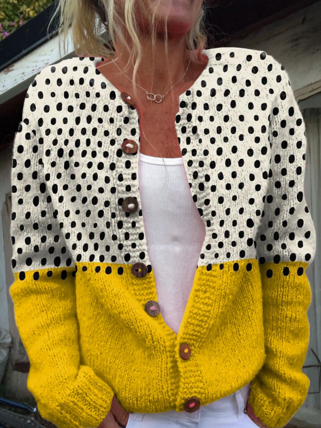 Vintage Knit Cardigan Sweater Emery