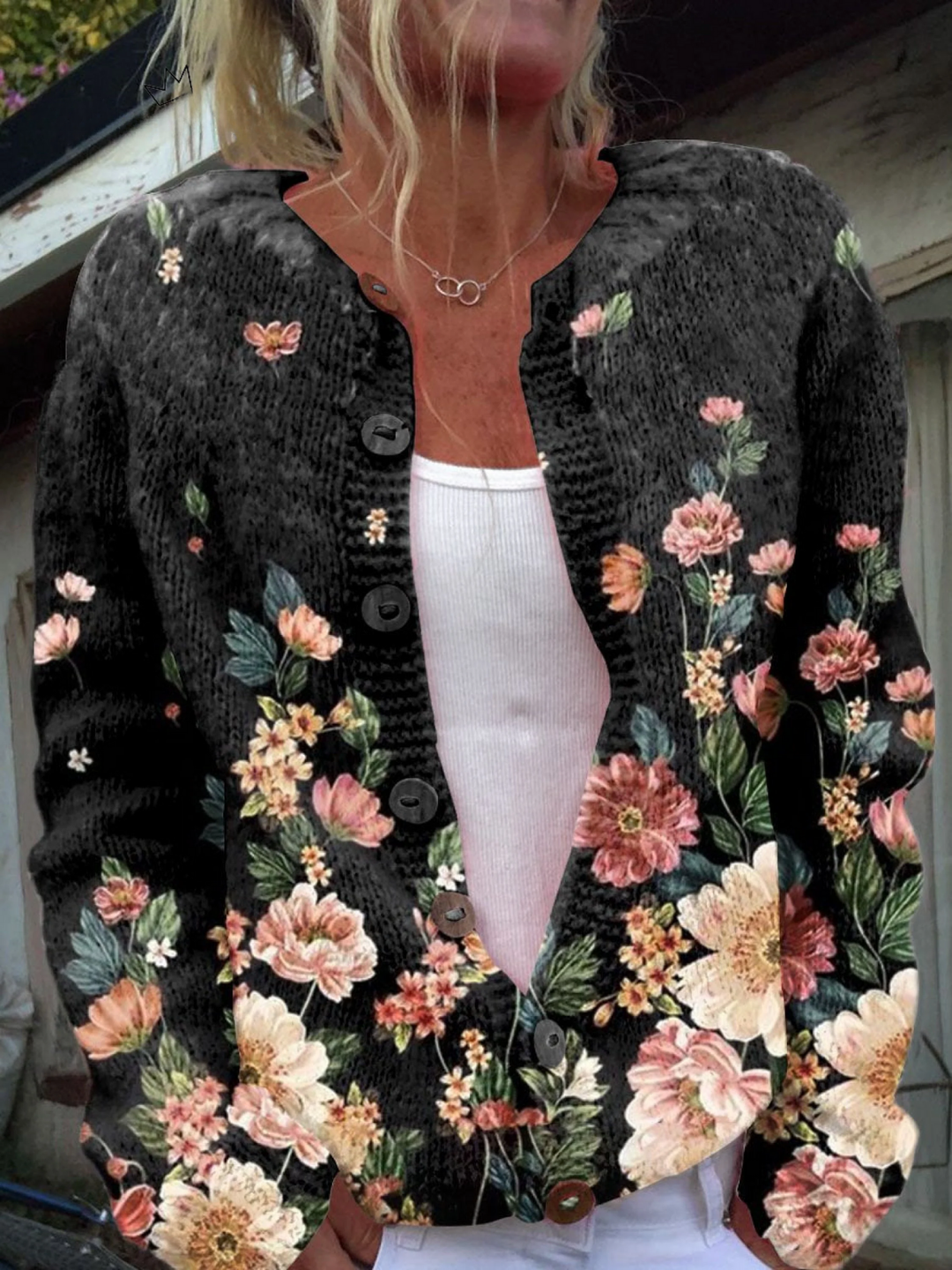Vintage Floral Cardigan