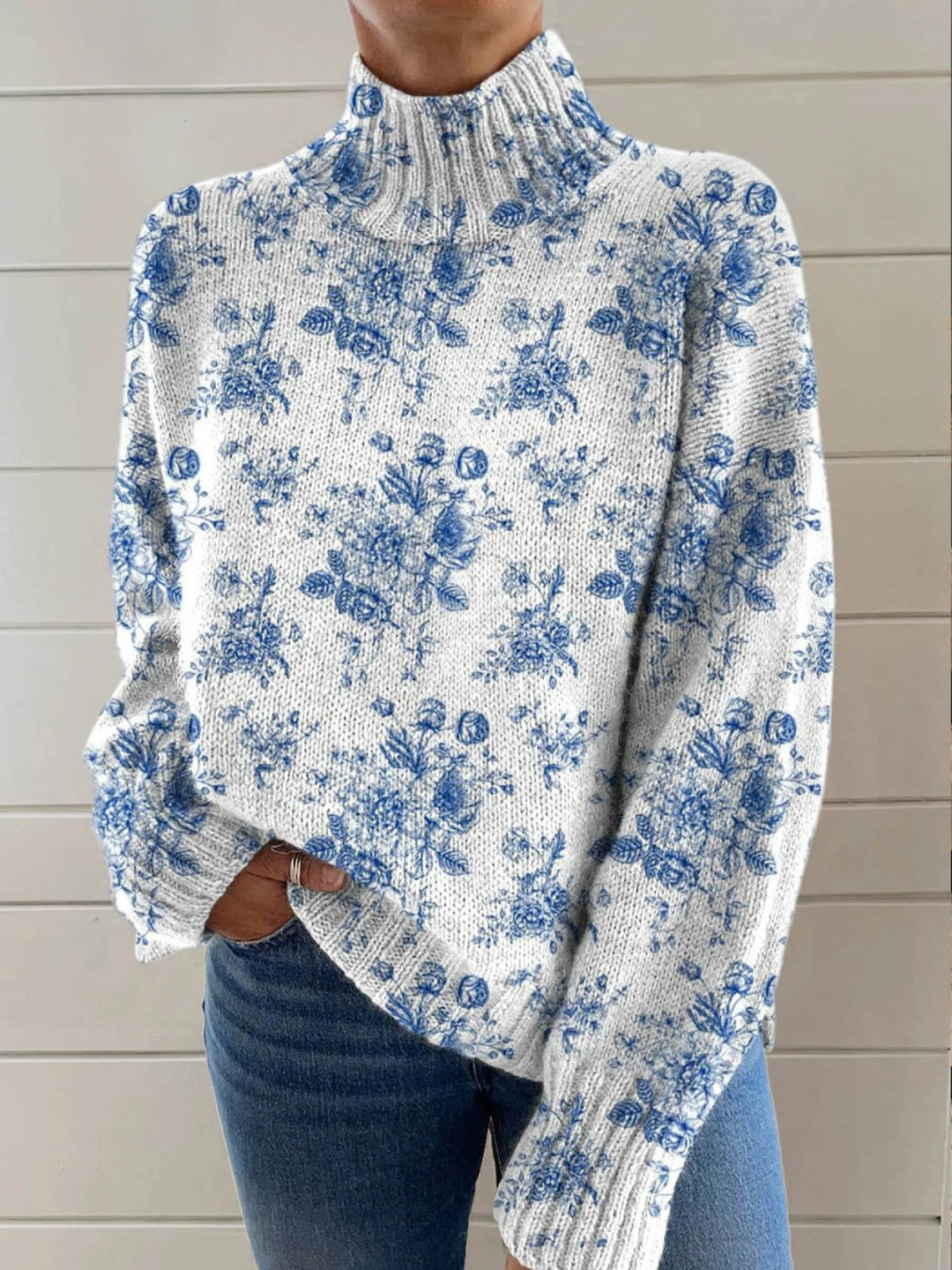 Blossom Turtleneck Sweater