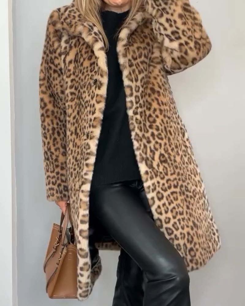 Elegant Leopard Coat