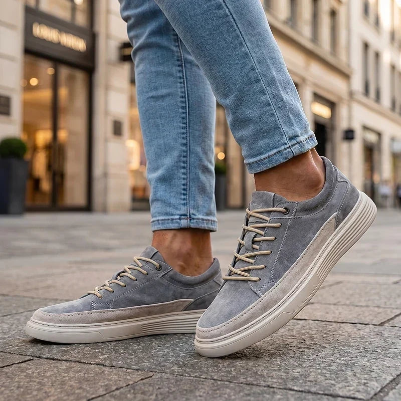 Suede Cushioned Casual Sneakers