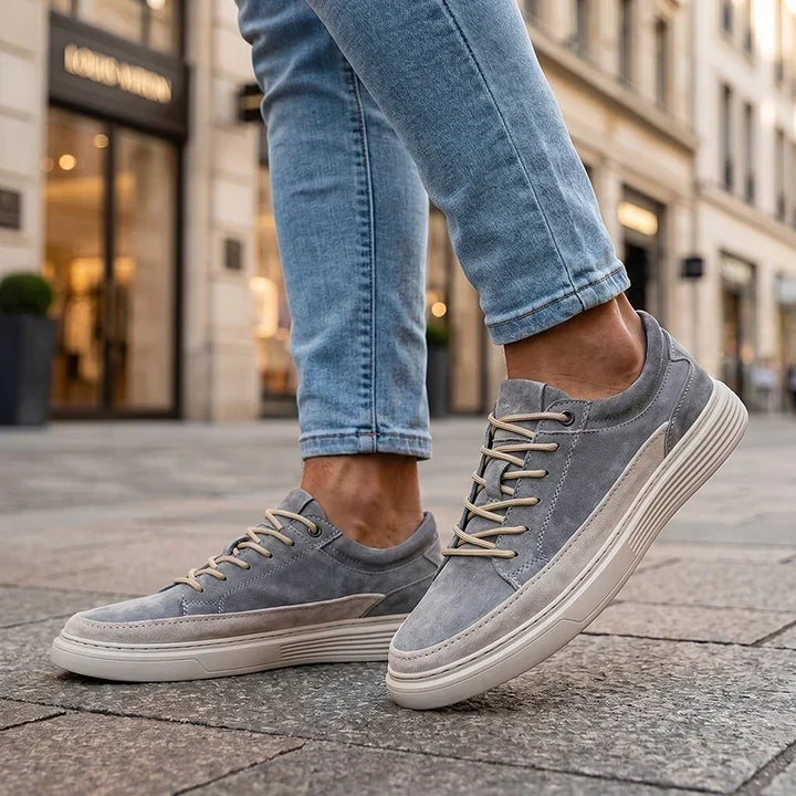 Suede Cushioned Casual Sneakers
