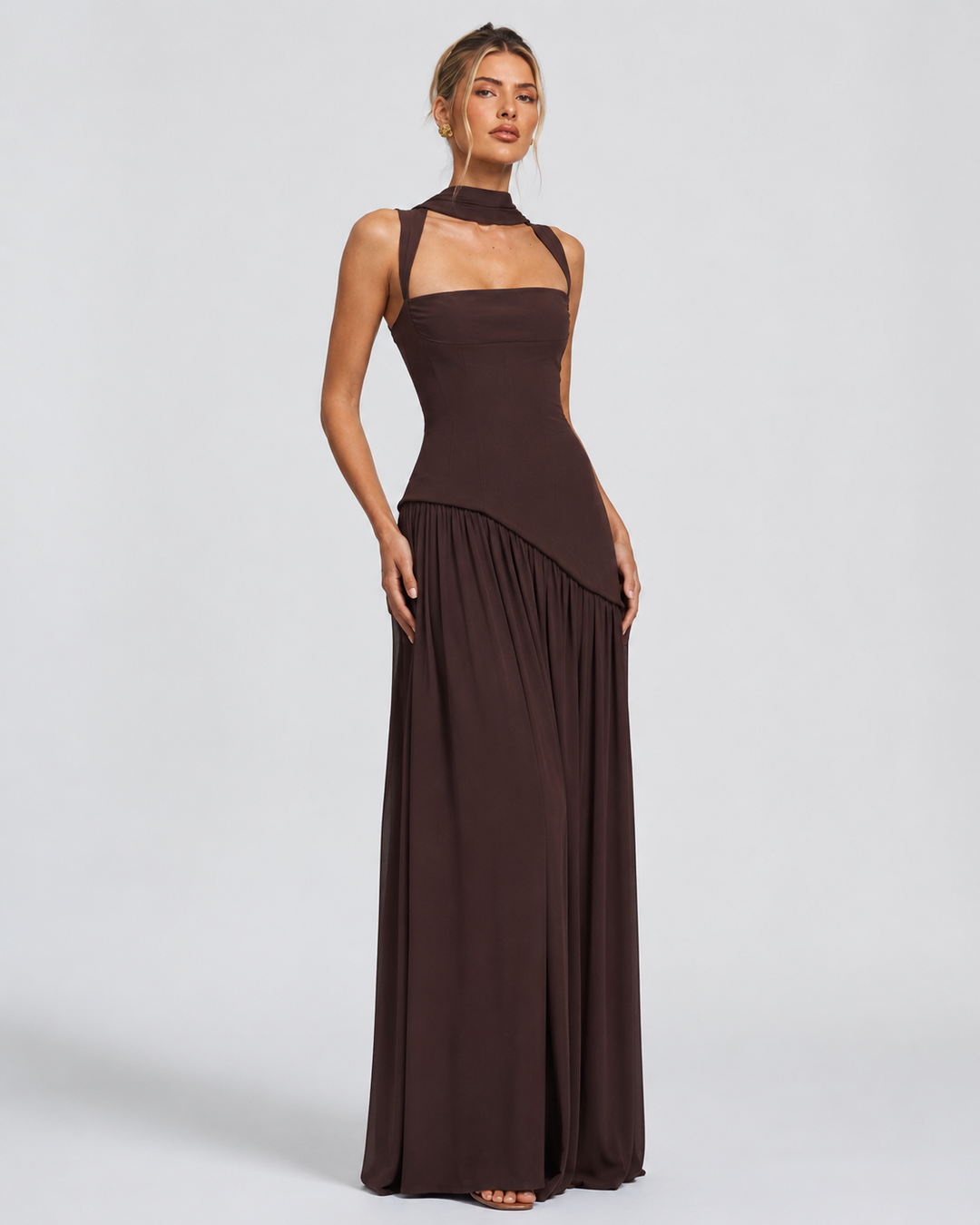 Corset Maxi Evening Dress