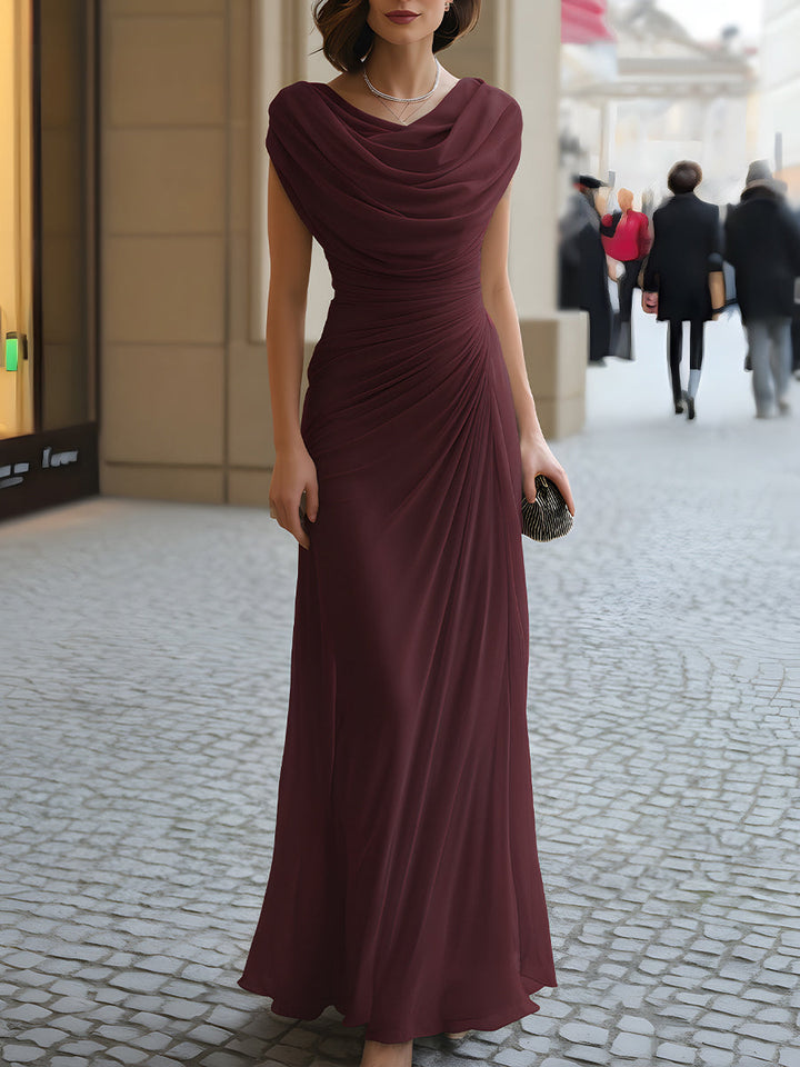 Elegant Ruched Maxi Dress