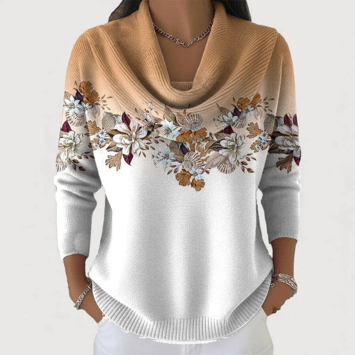Floral Turtleneck Sweater Kalani