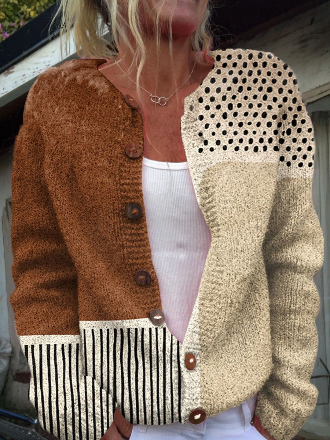 Vintage Knit Cardigan Sweater