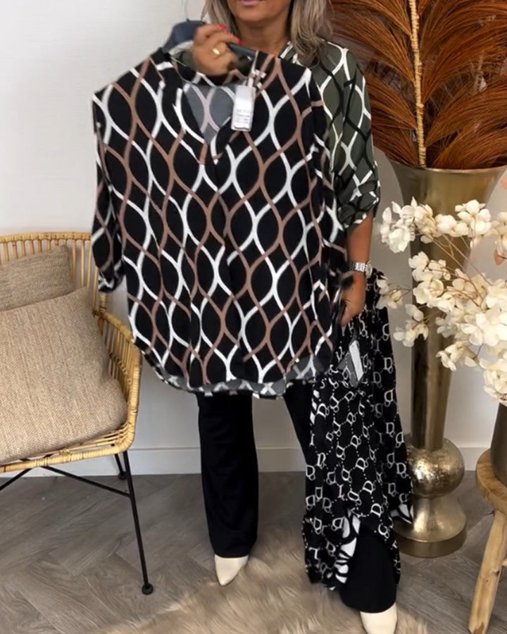 Graphic Print Blouse