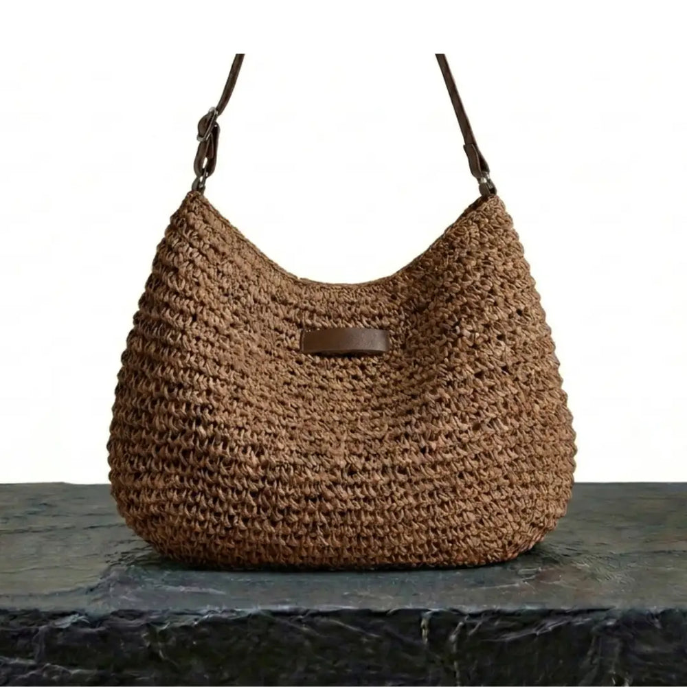 Straw Crossbody Bag