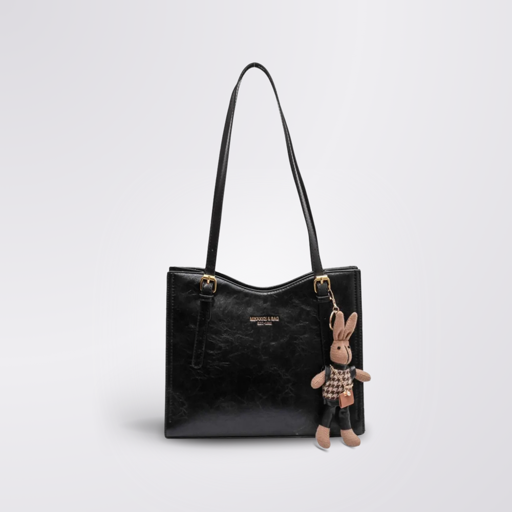 Vintage Vegan Leather Shoulder Bag