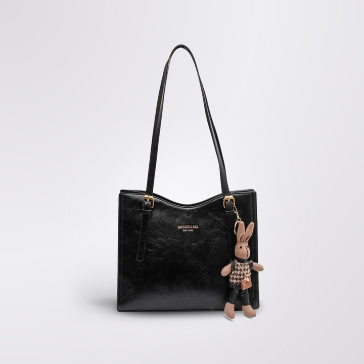 Vintage Vegan Leather Shoulder Bag