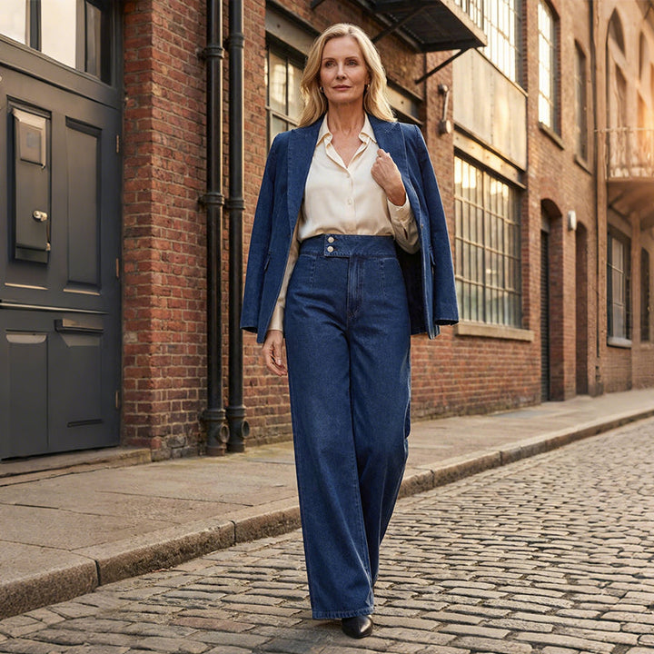 High-Waist Wide Leg Jeans