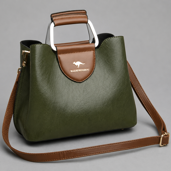 Structured Vegan Leather Handbag