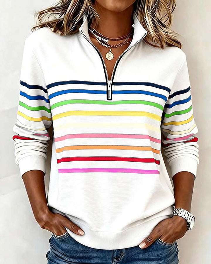 Casual Sweater with Colorful Comfort