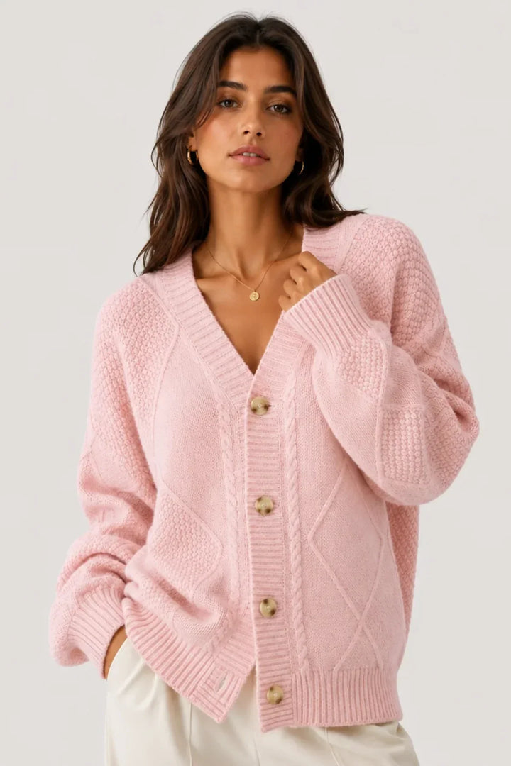 Vintage Cable Knit Cardigan