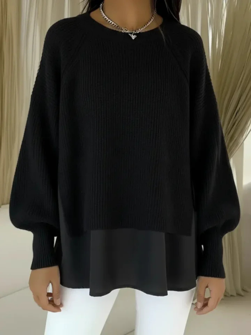 Two-Piece Effect Knit Sweater