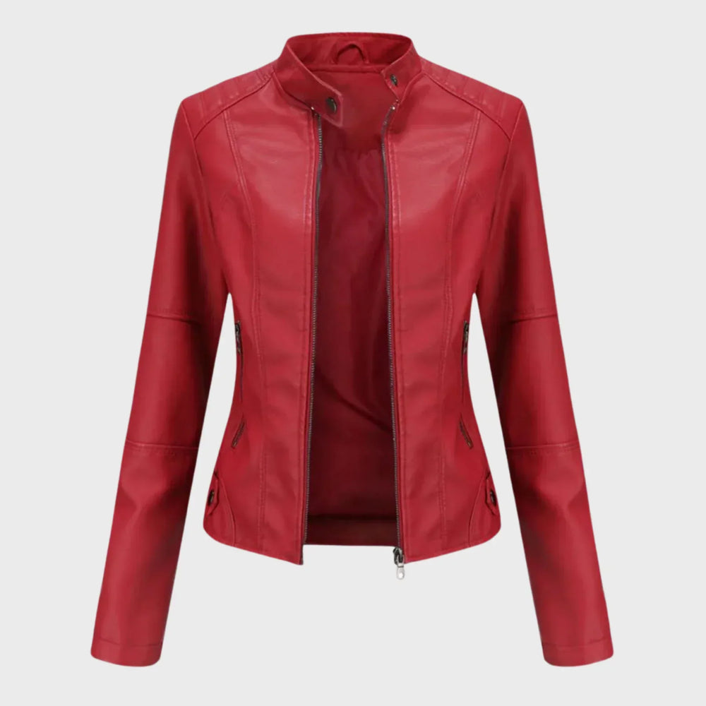 Everyday Leather Jacket with Timeless Elegance